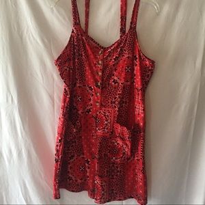 No Boundaries   Short red one piece jumpsuit   size XL 15/17